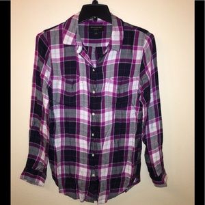 BANANA REPUBLIC PLAID SHIRT